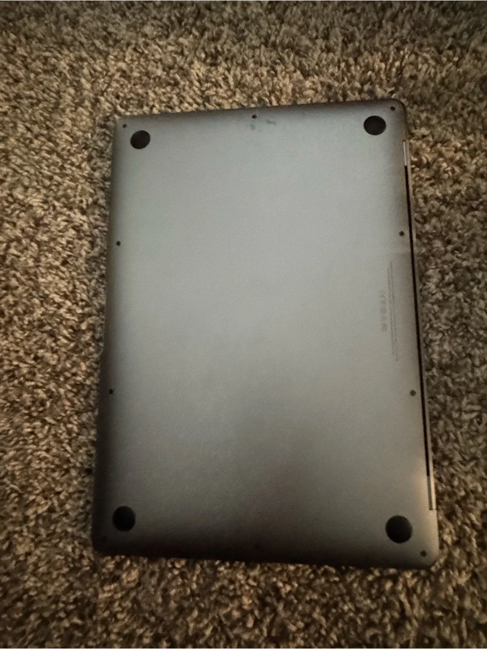 Apple Space Gray MacBook Pro Top-View Laptop